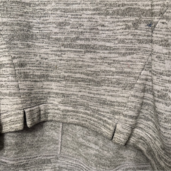 Saturday Sunday Anthropologie Large  Neck Sweater Lilac Gray 3/4 Sleeve Hi Low - Picture 3 of 6